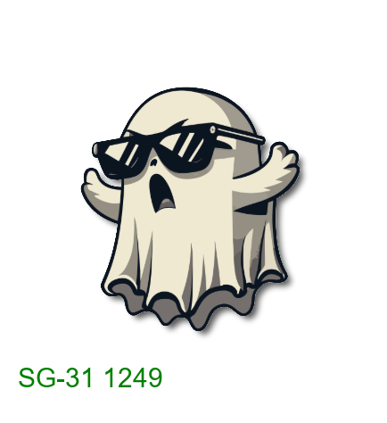 Cool ghost sticker