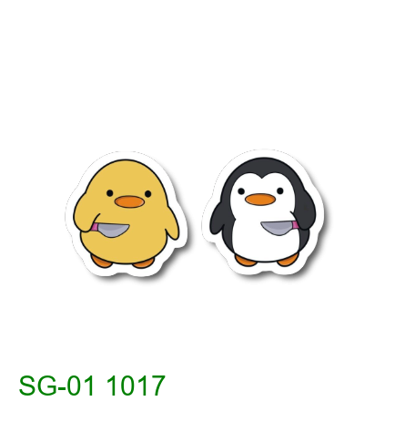 Penguins with knives