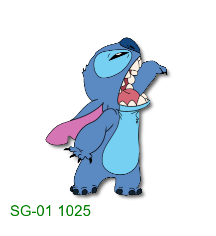 Stitch yawning sticker