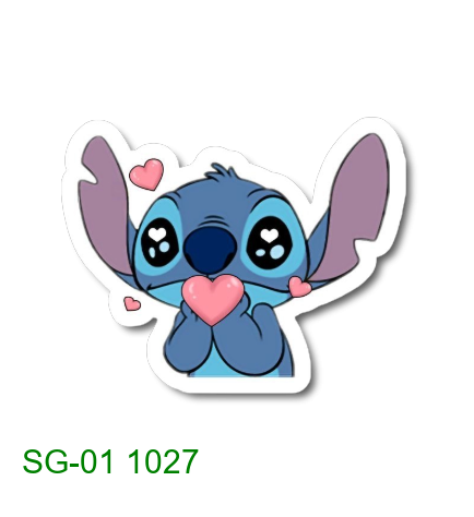 Stitch heart eyes